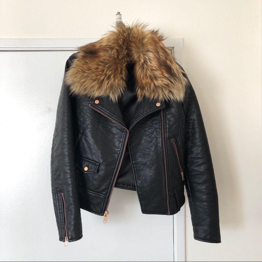 Andre Marc Beverly Faux Leather Jacket
